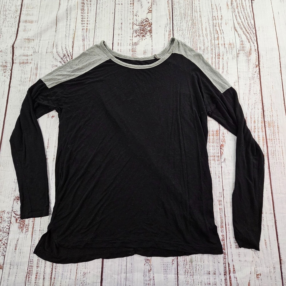 Old Navy Boyfriend Black‎ Long Sleeve T-Shirt Women's M